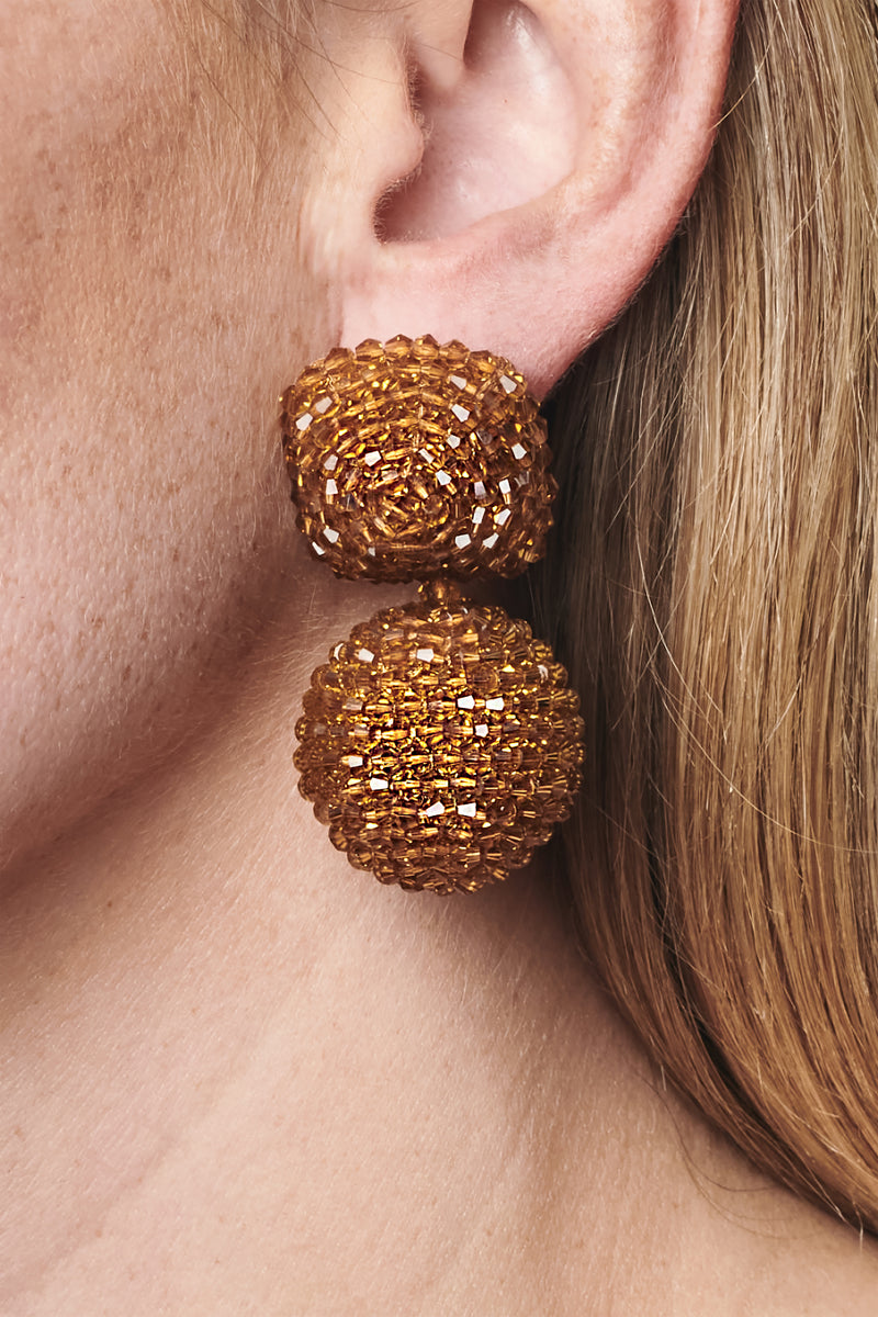 Lydia Earrings - Faceted Beads