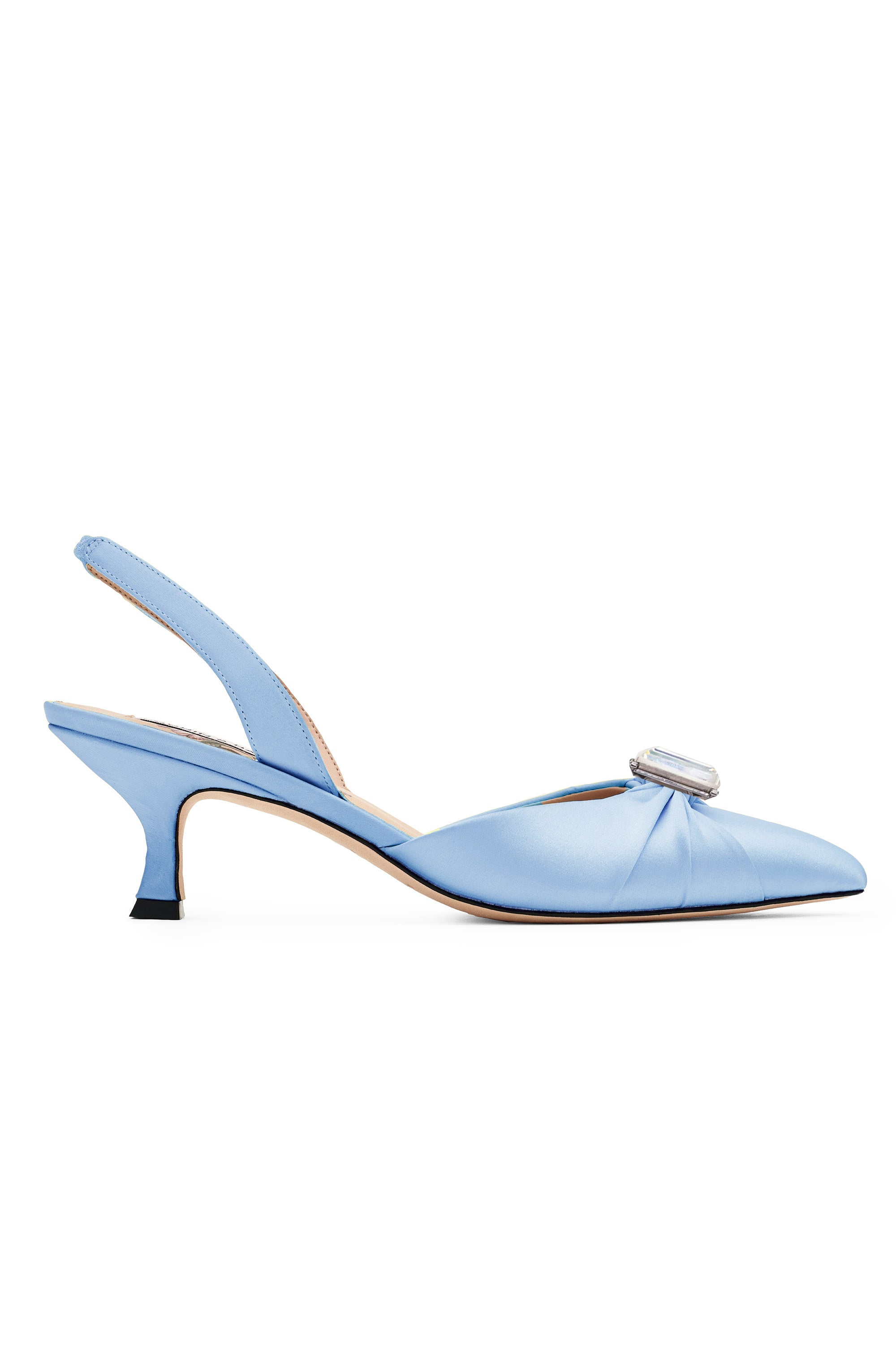 YORK KITTEN HEEL - GLACIAL BLUE