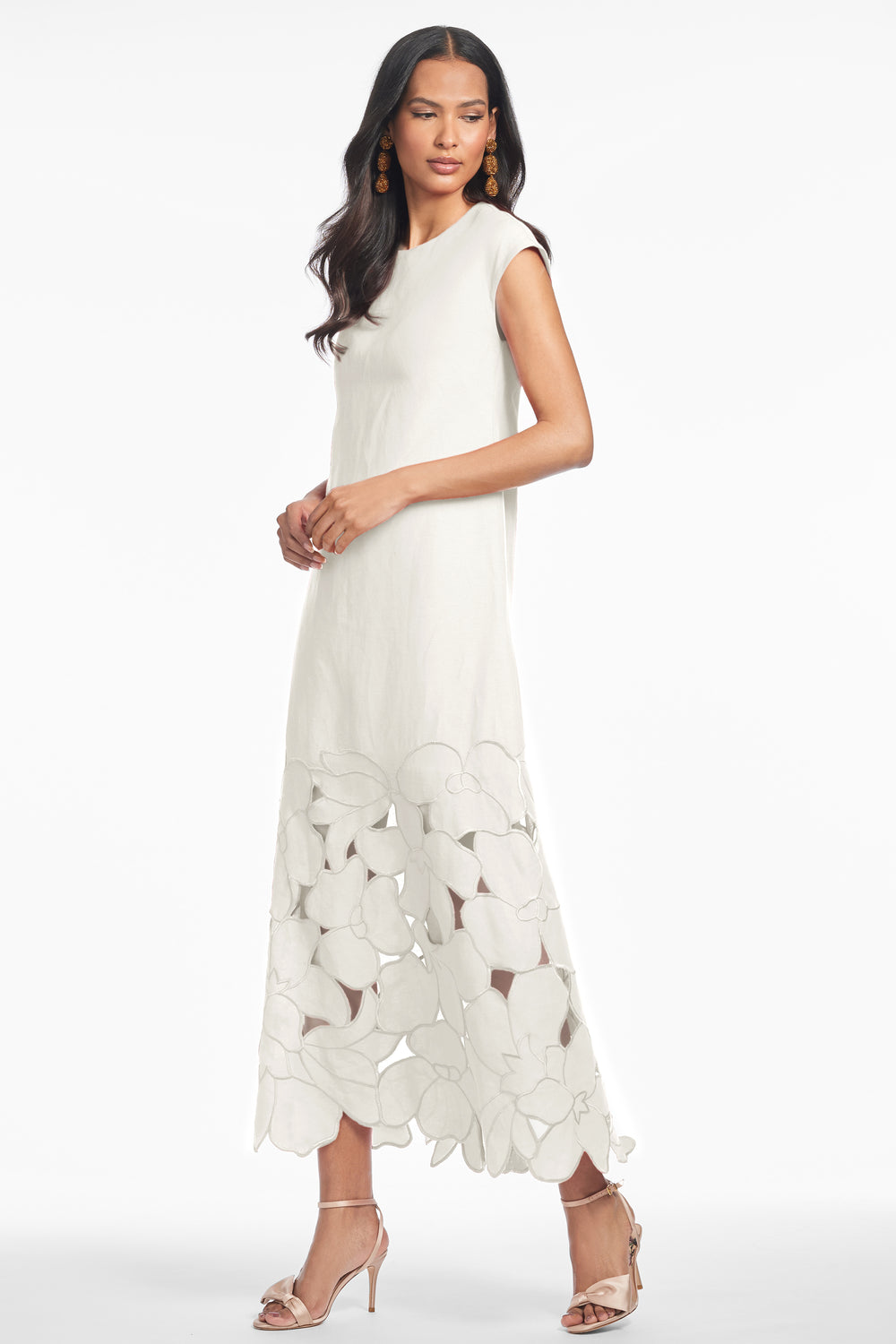 Drapy Cap Sleeve Dress Black
