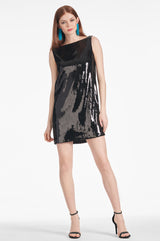 Addy Dress - Black Sequins