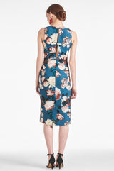 Anna Dress - Teal Garden