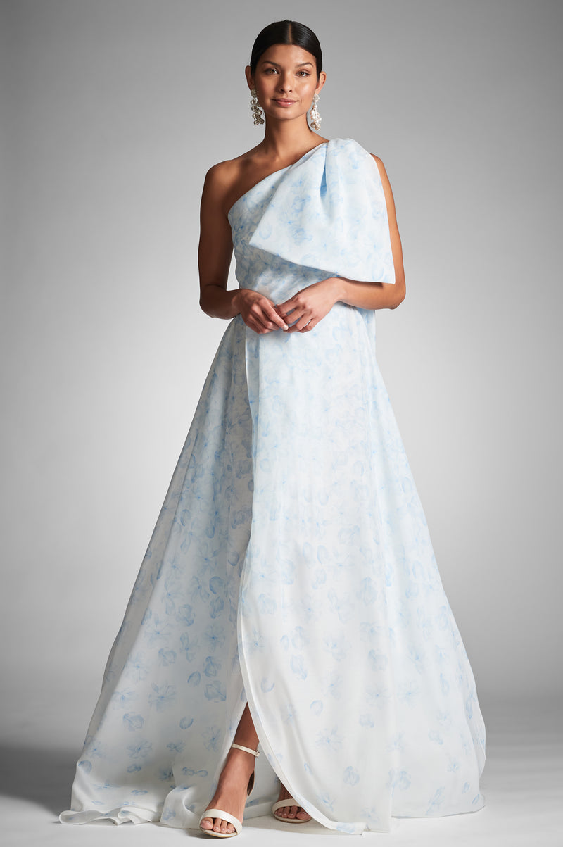 Anouk Gown - Blue Degrade Floral