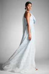 Anouk Gown - Blue Degrade Floral