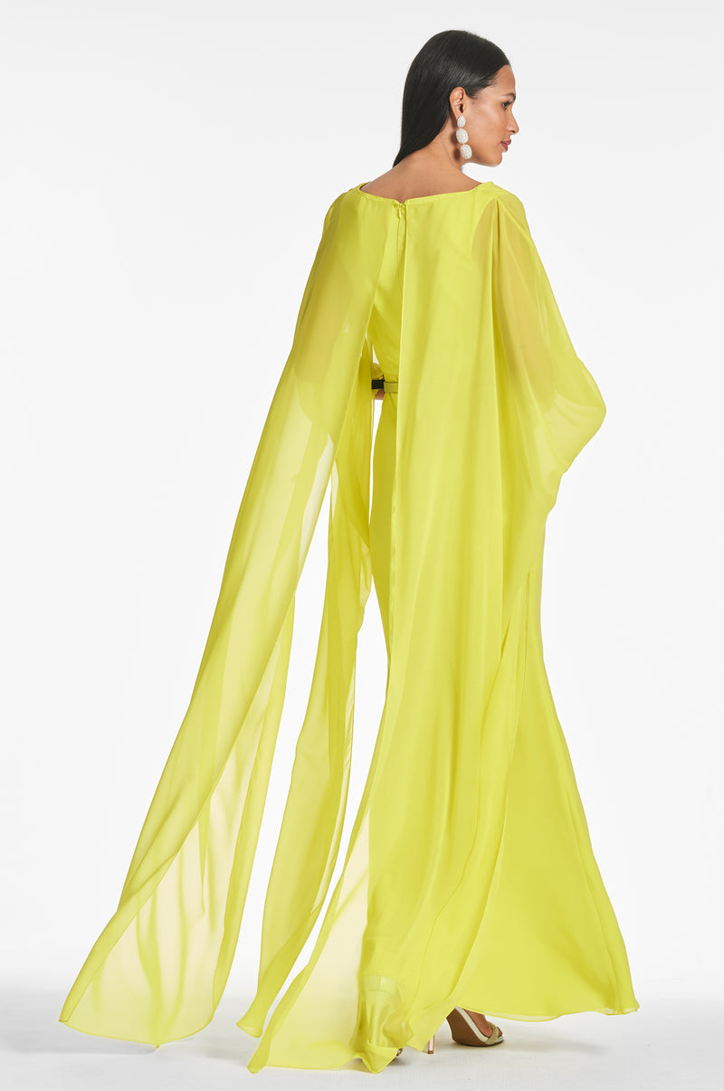 Sachin amp; Babi Aphrodite draped gown - Purple