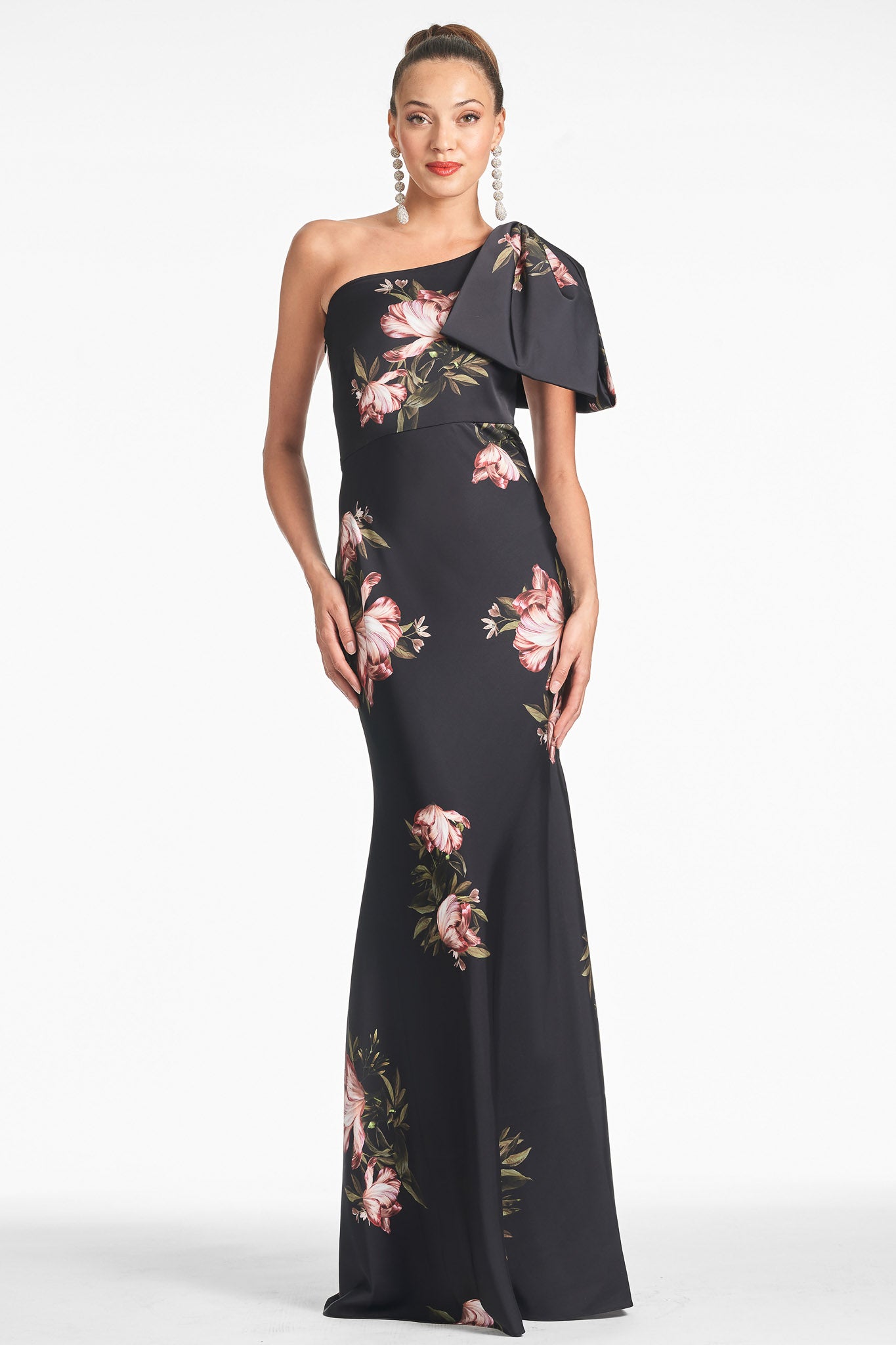 Aubrey Gown - Noir Blossom - Final Sale