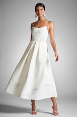 Audra Dress - Ivory/Embroidered Floral