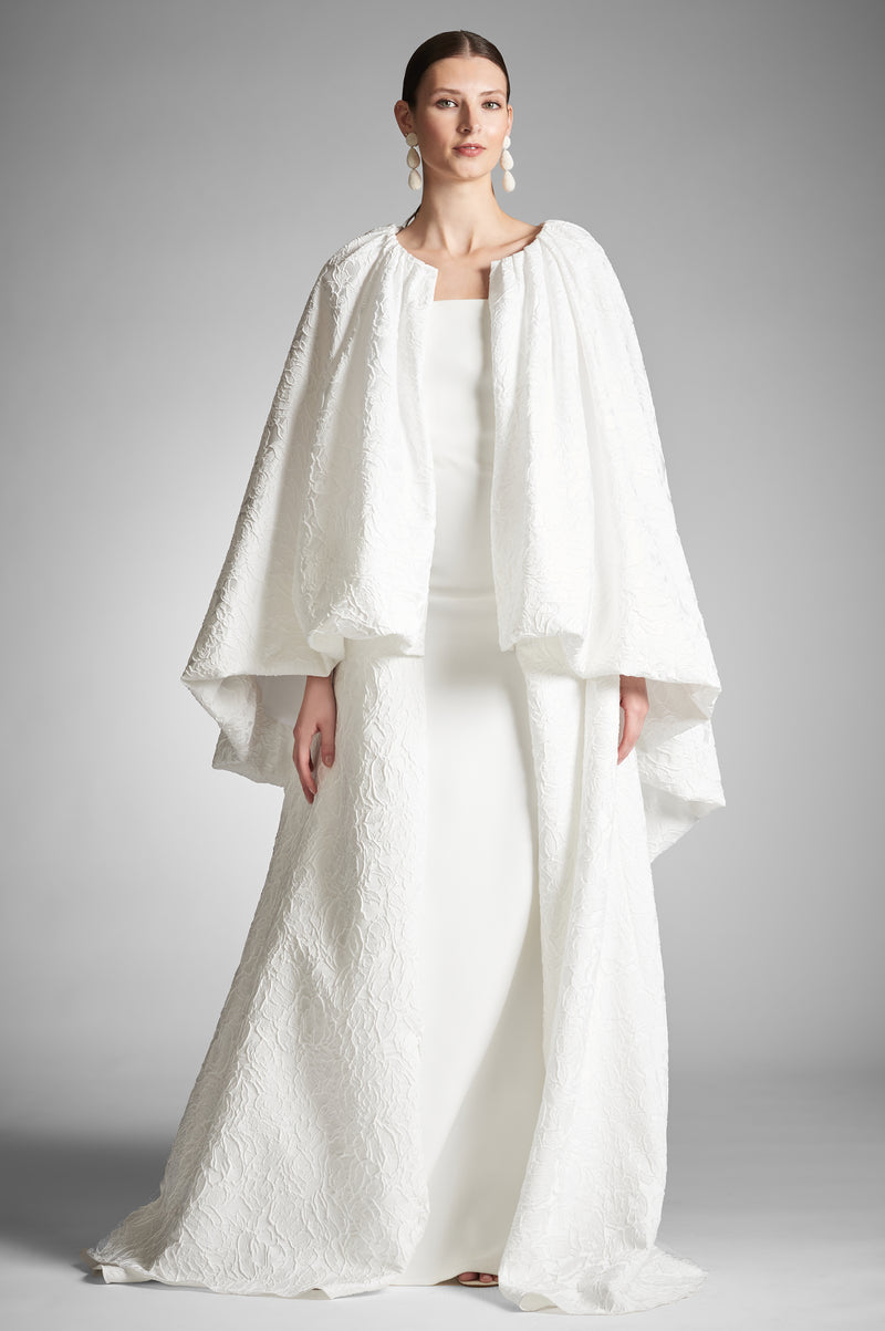 Ivory cape coat cheap