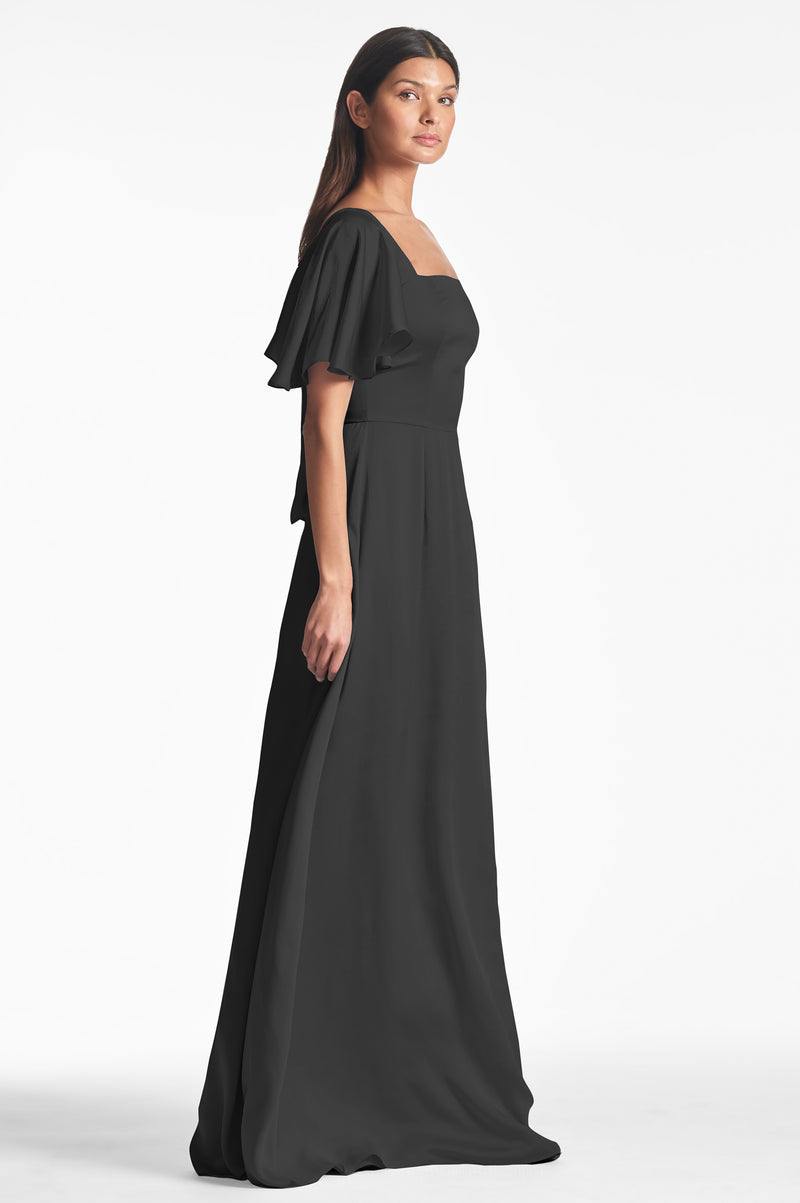 FOUR SLEEVE ALL IN ONE GOWN – Black – Norma Kamali