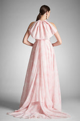 Avril Gown - Pale Pink Floral