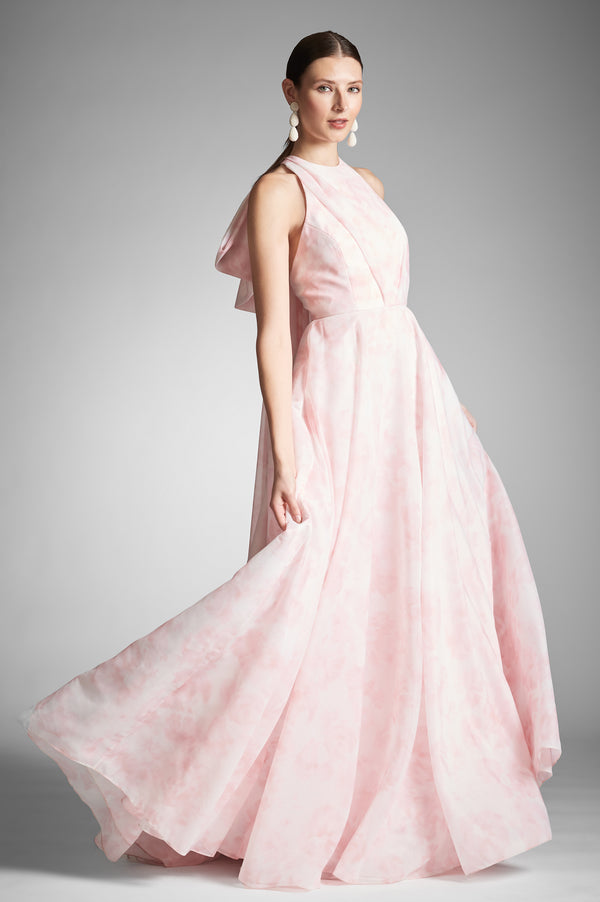 Avril Gown - Pale Pink Floral