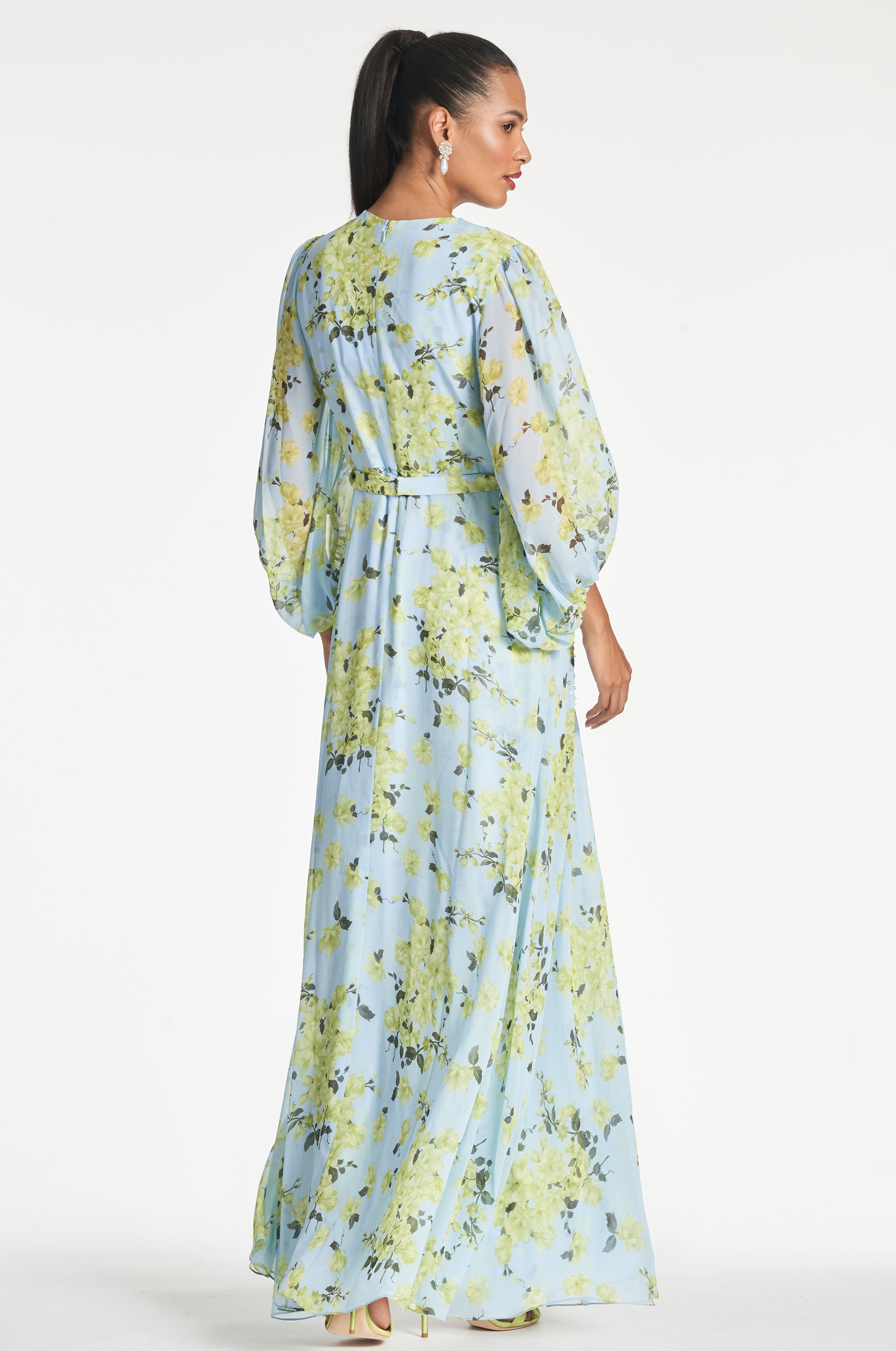 Bianca Gown - Sky Citrine Floral