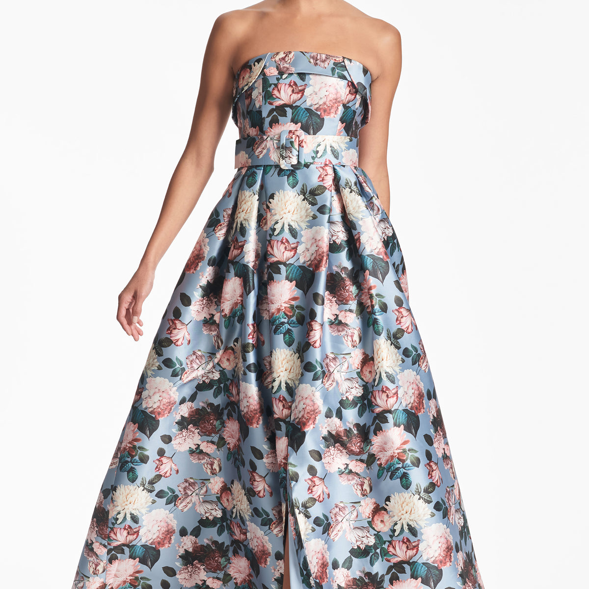 Sachin & Babi Brielle Gown - Ice Blue Garden - Blue