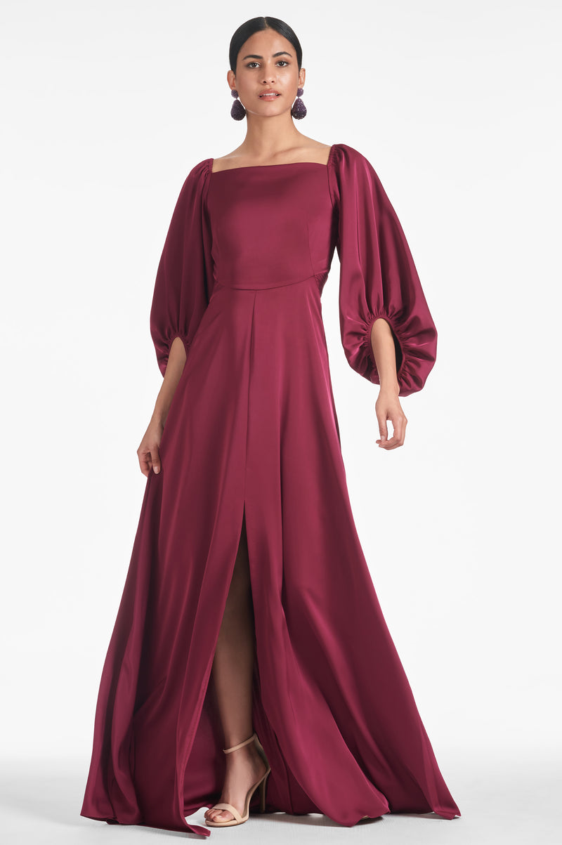 Bryant Gown - Garnet - Final Sale