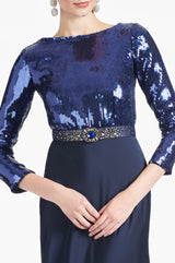 Christabel Gown - Sapphire/Midnight