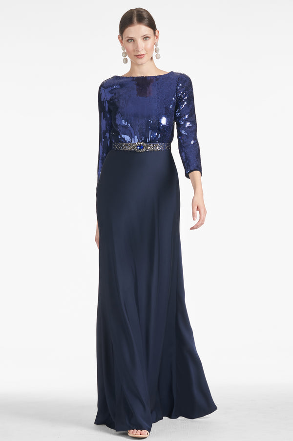Christabel Gown - Sapphire/Midnight