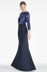 Christabel Gown - Sapphire/Midnight