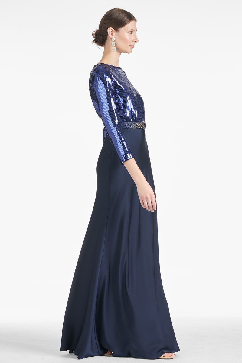 Christabel Gown - Sapphire/Midnight