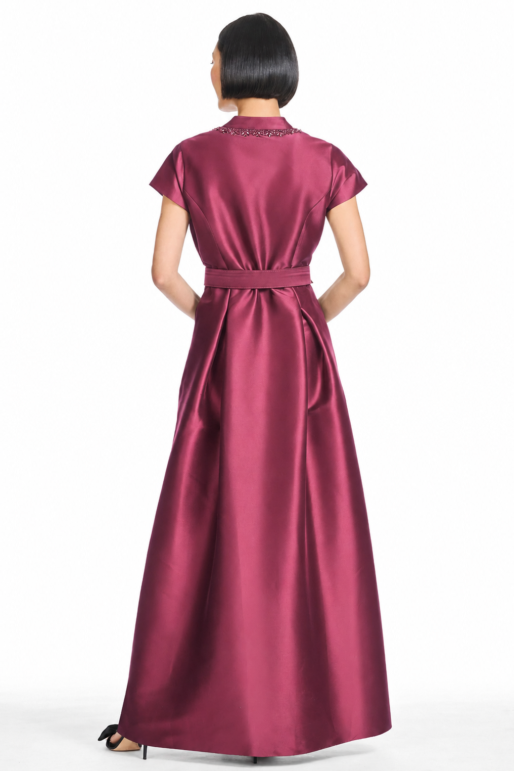 Embellished marta gown   mulberry