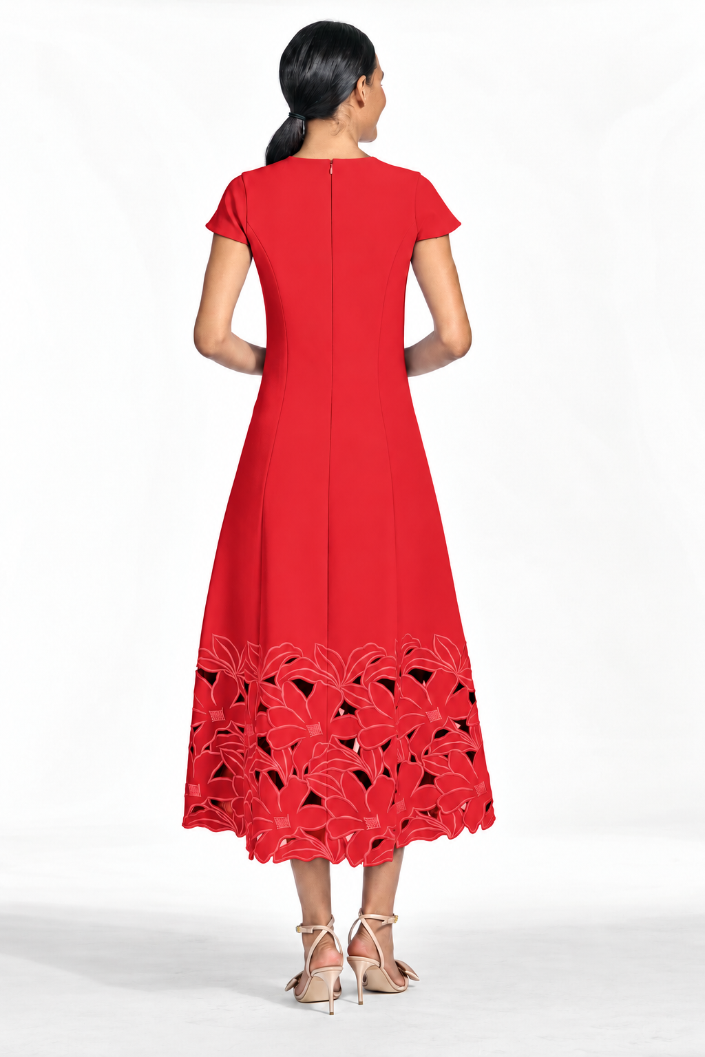 Paola dress   cardinal