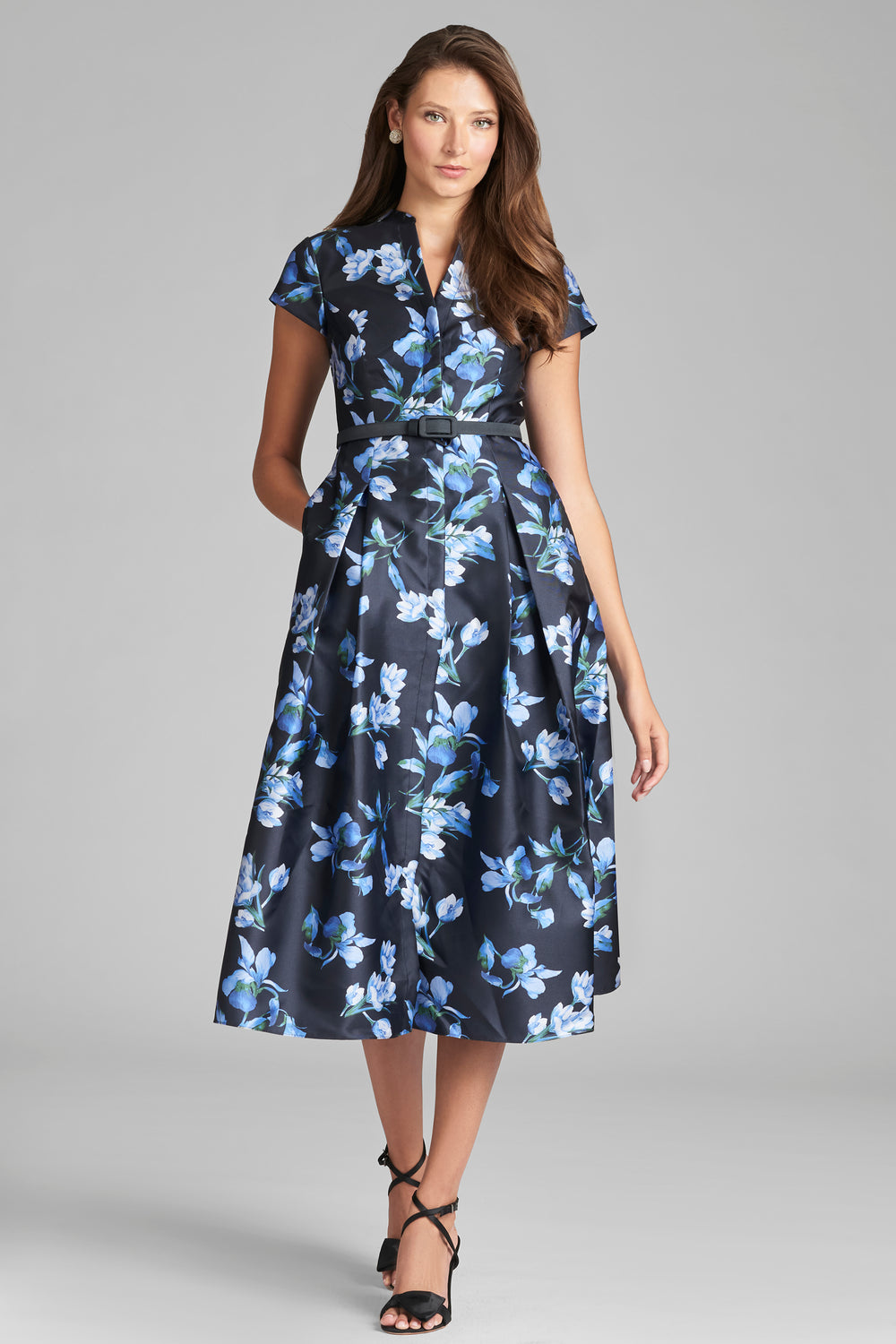 Cap Sleeve Dresses - Cap Sleeve Midi Dresses