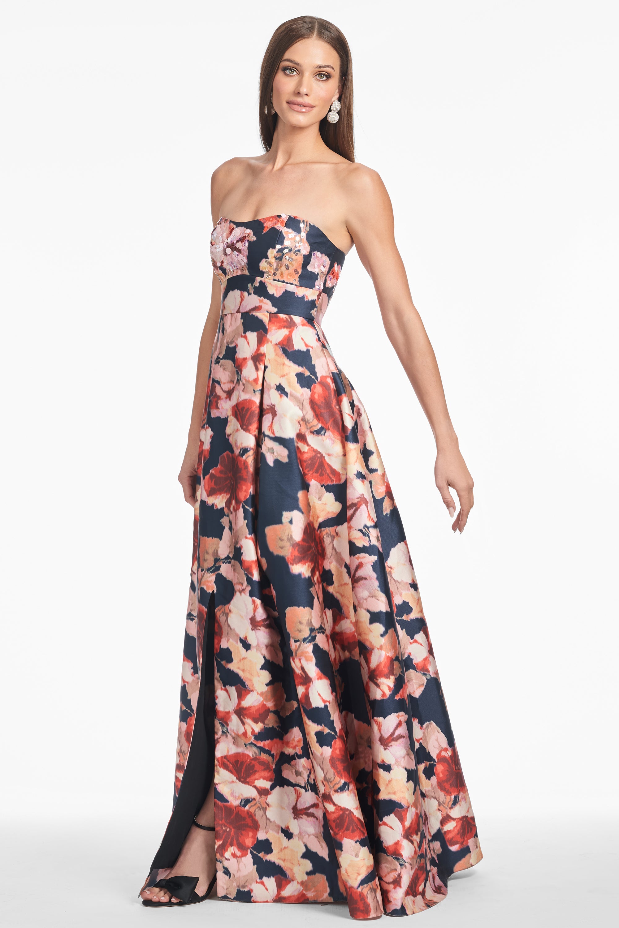 Embellished Giovanna Gown - Bedford Bouquet - Final Sale