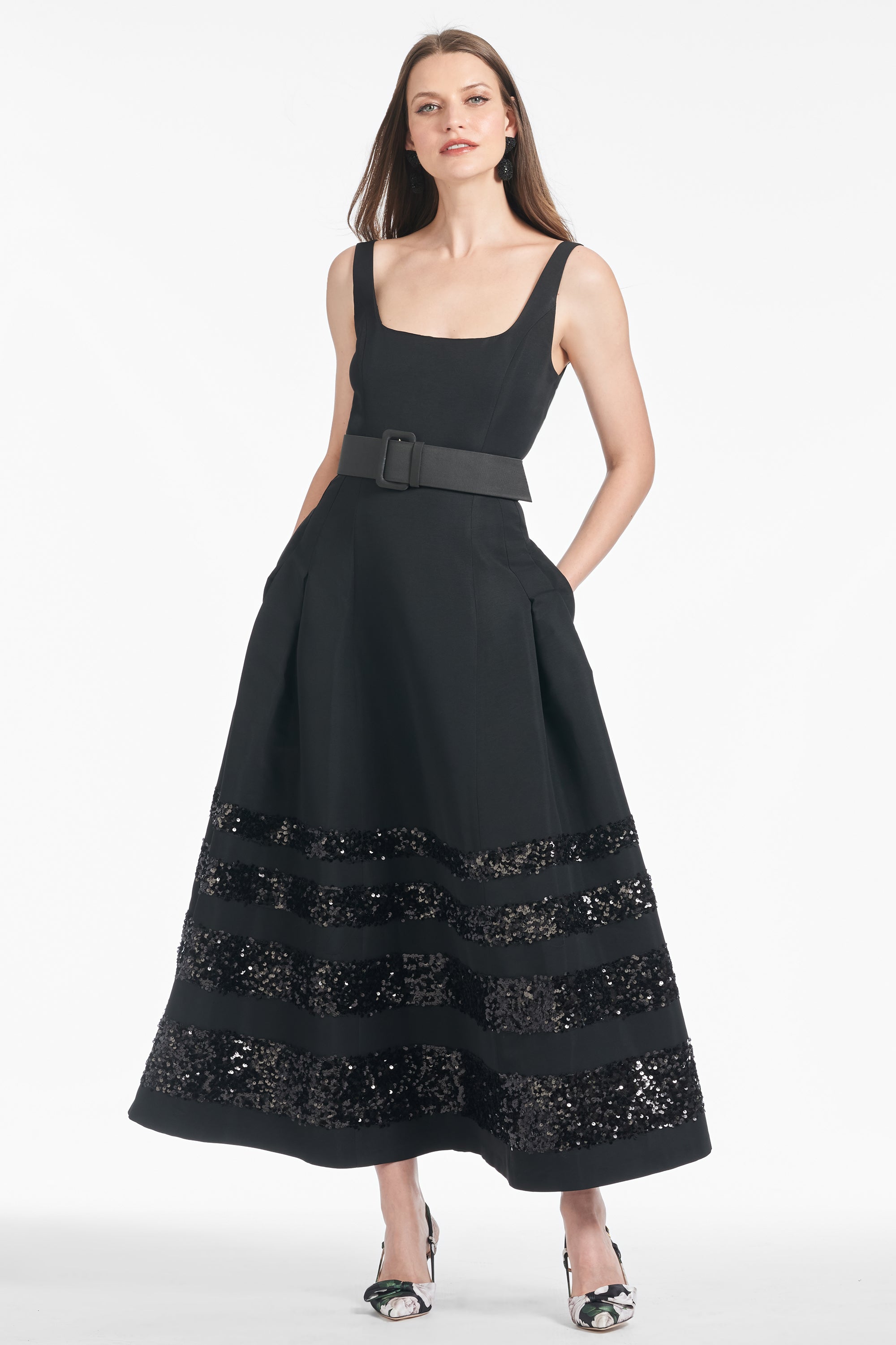 Sequin Mia Dress - Black - Final Sale