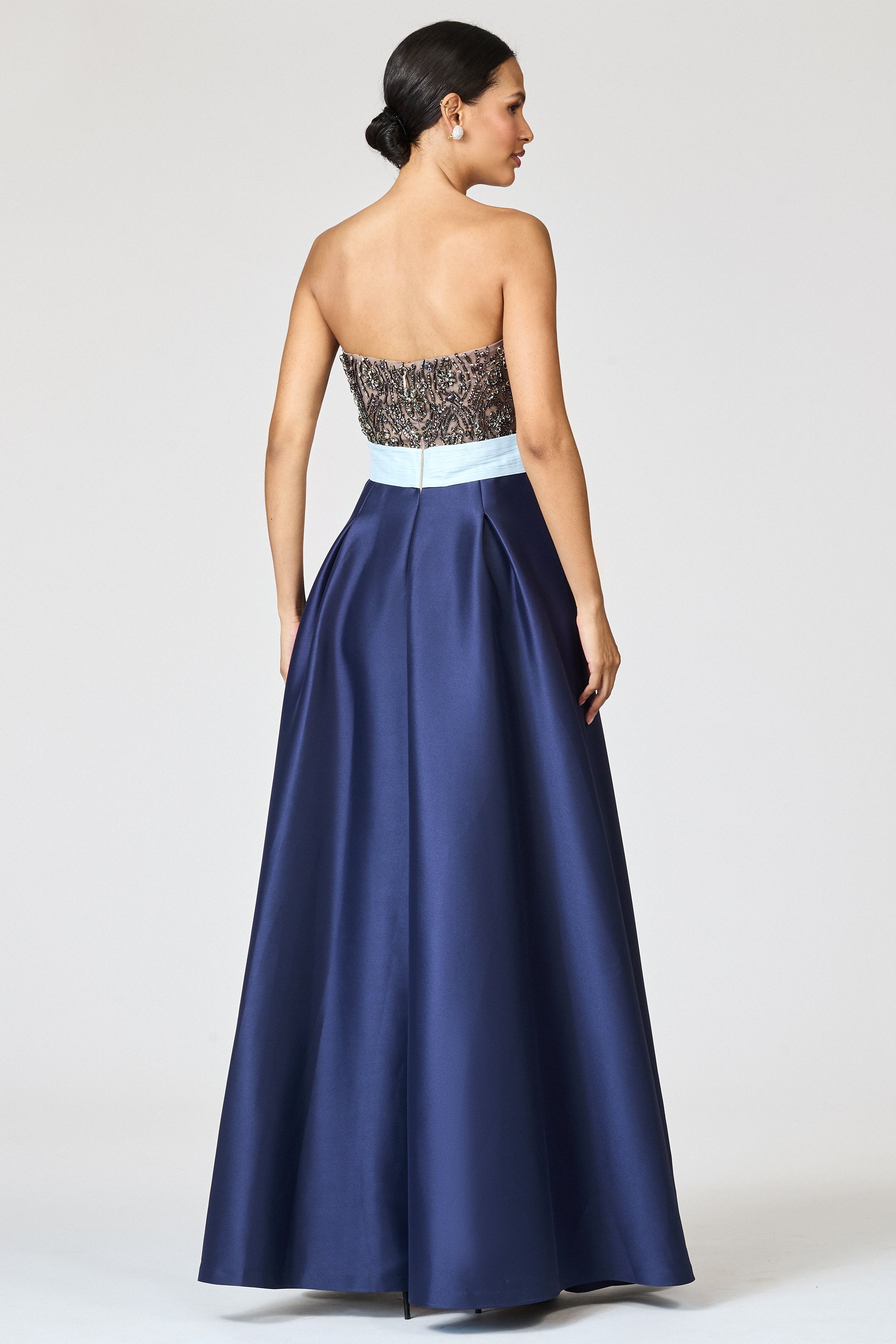 COLETTE GOWN - SILVER/NIGHT SKY