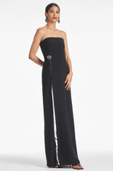 Ivy Gown - Black/Silver