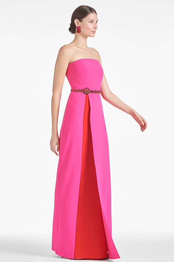 Daniella Gown - Electric Pink/Red
