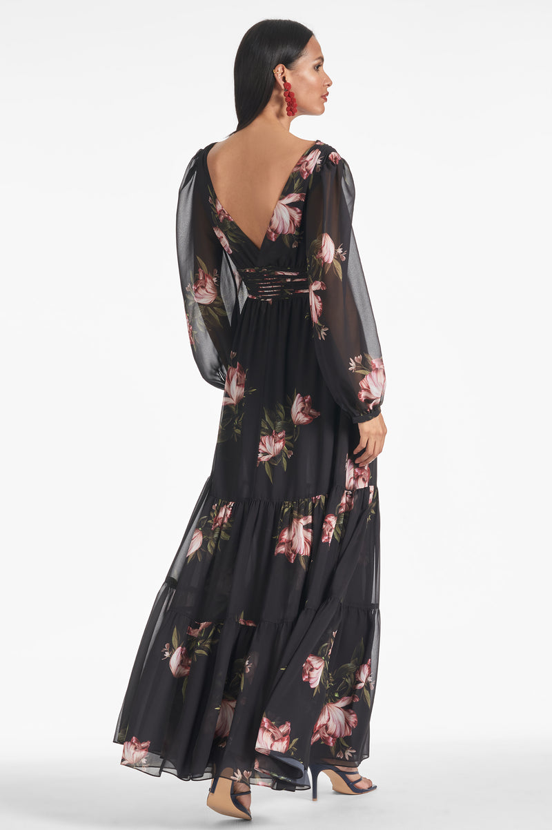 Jules Gown - Noir Blossom