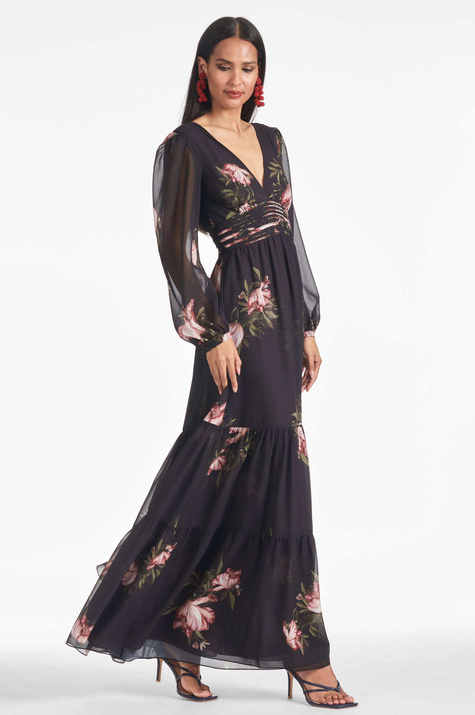 Jules Gown - Noir Blossom