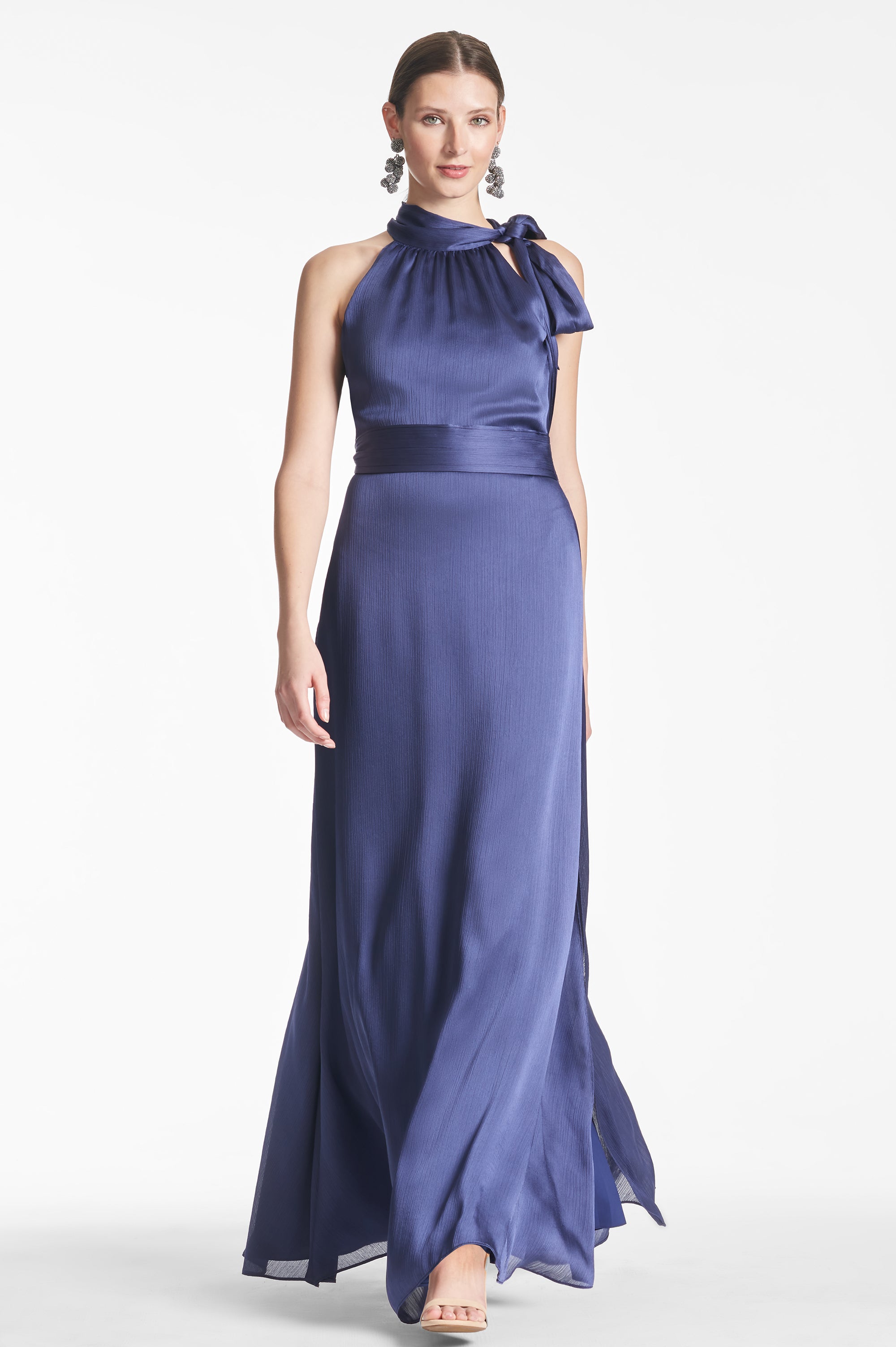 Sequin Deep V-Neck Gown – Elizabeth Anthony