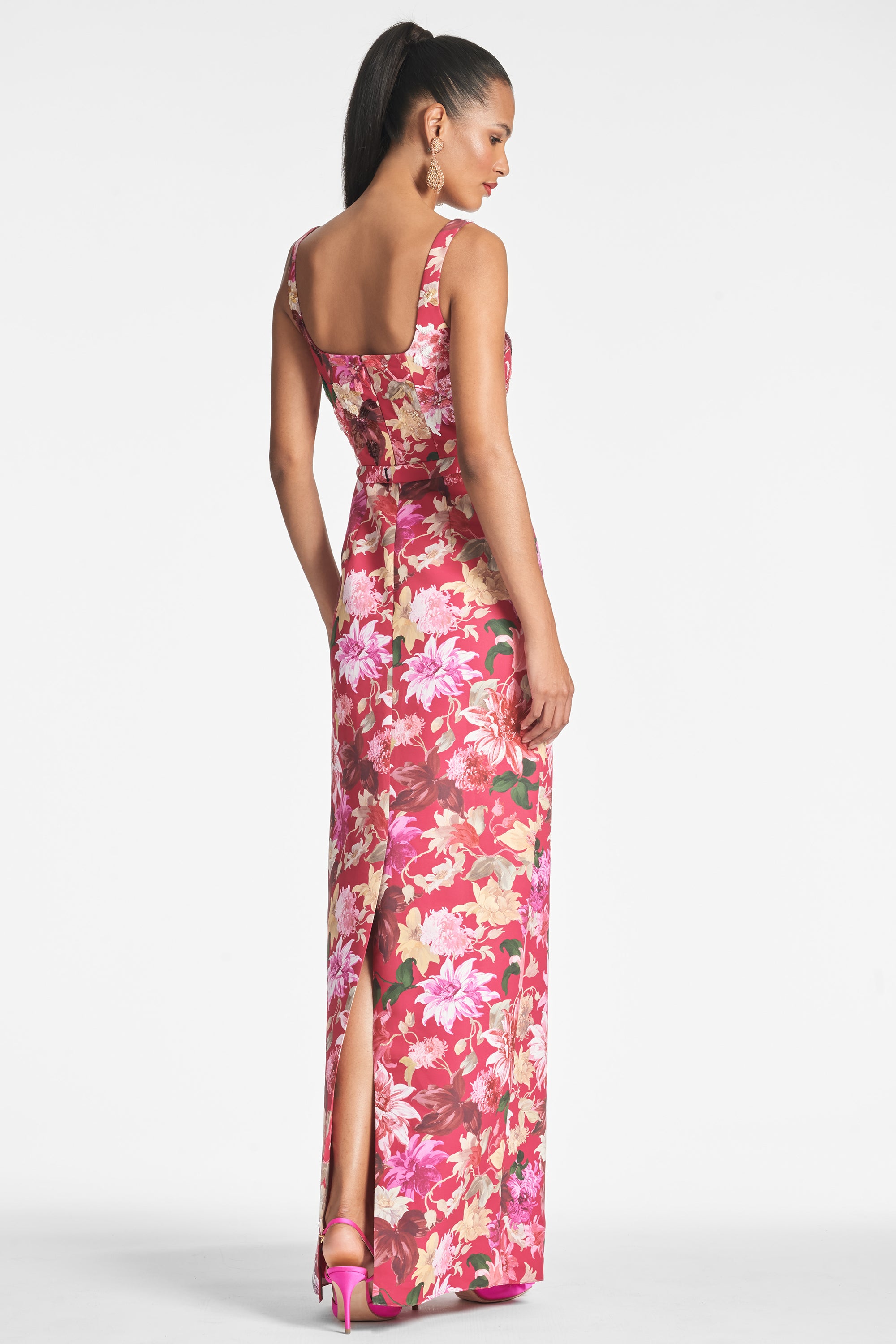 Lana Gown in Deep Pink Dahlia Sachin & Babi