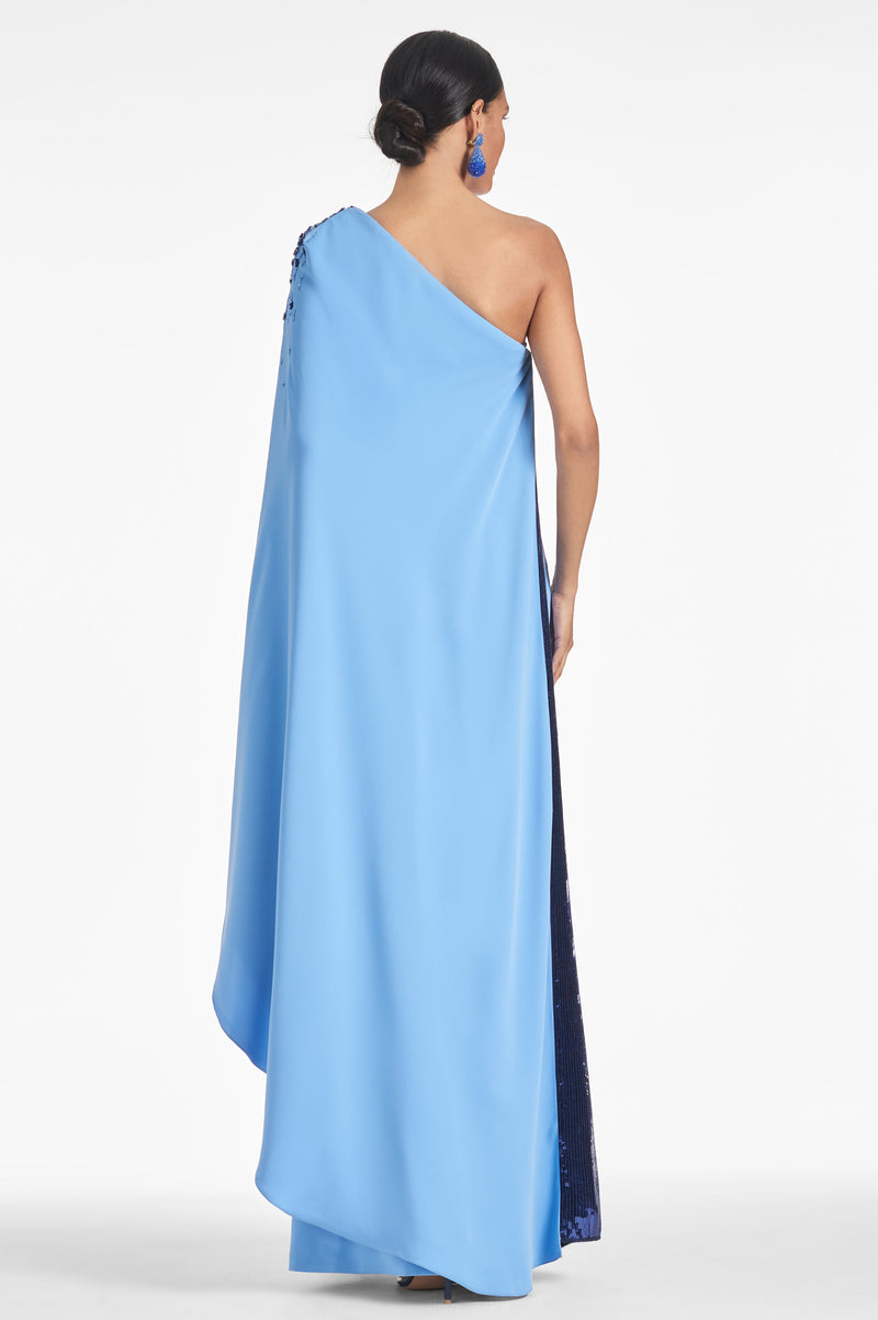 Leila Gown - Periwinkle/Sapphire
