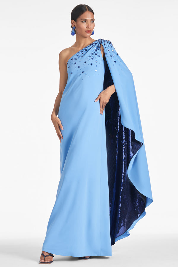 Leila Gown - Periwinkle/Sapphire