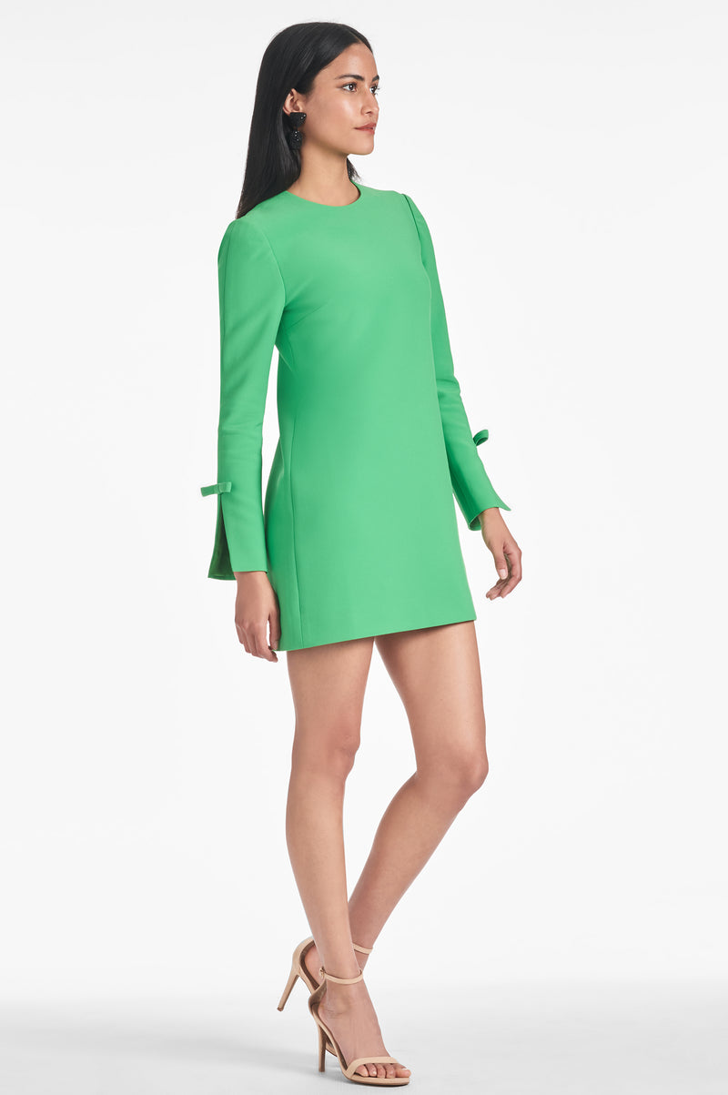 Lily Dress - Parrot Green