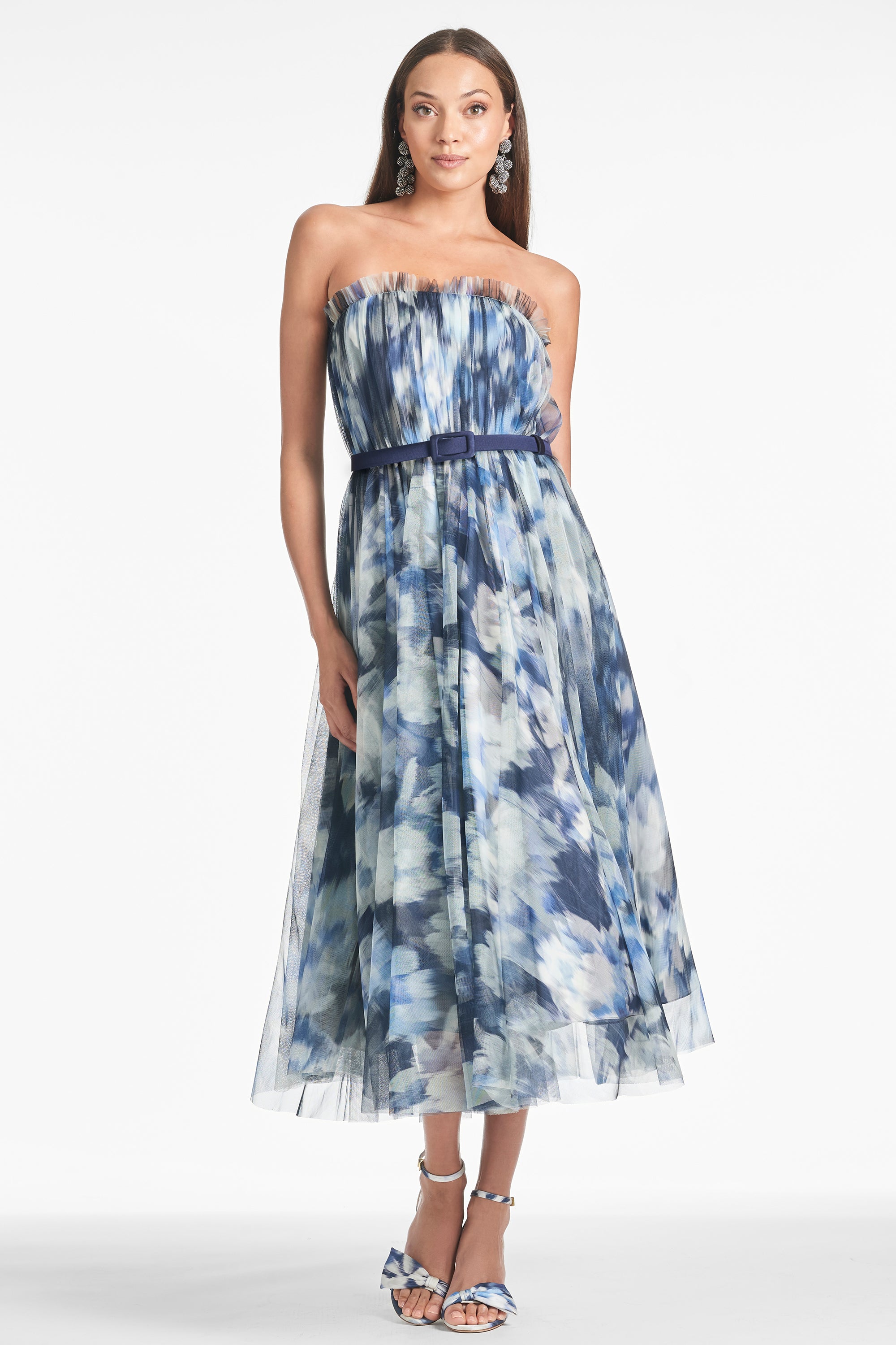 Approfitta subito della PROMO Sachin & Babi 25% di sconto! 90 Marni Dress - Blue Ikat Floral
