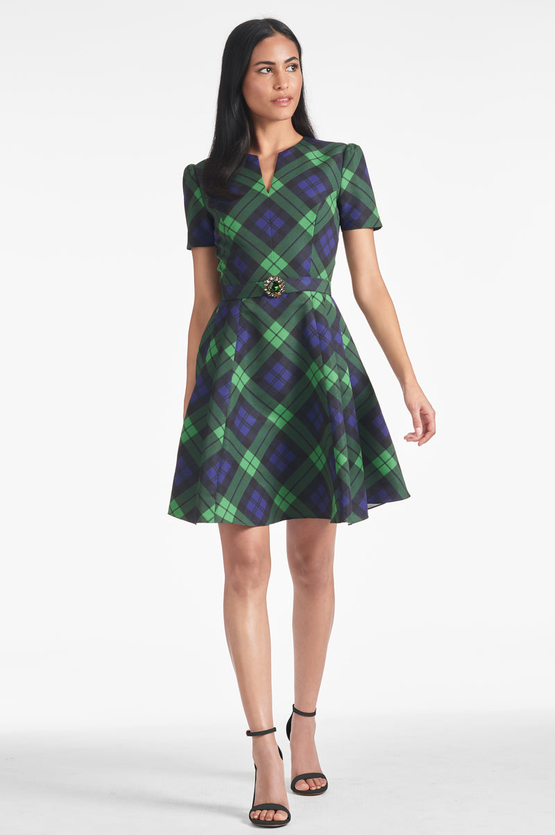 Nicolette Dress - Neo Tartan - Final Sale