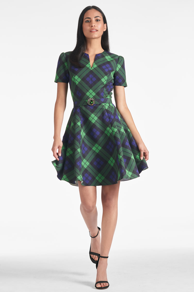 Nicolette Dress - Neo Tartan - Final Sale