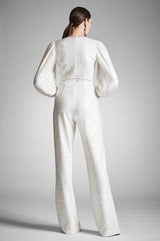 Presly Jumpsuit - Ivory Sequins