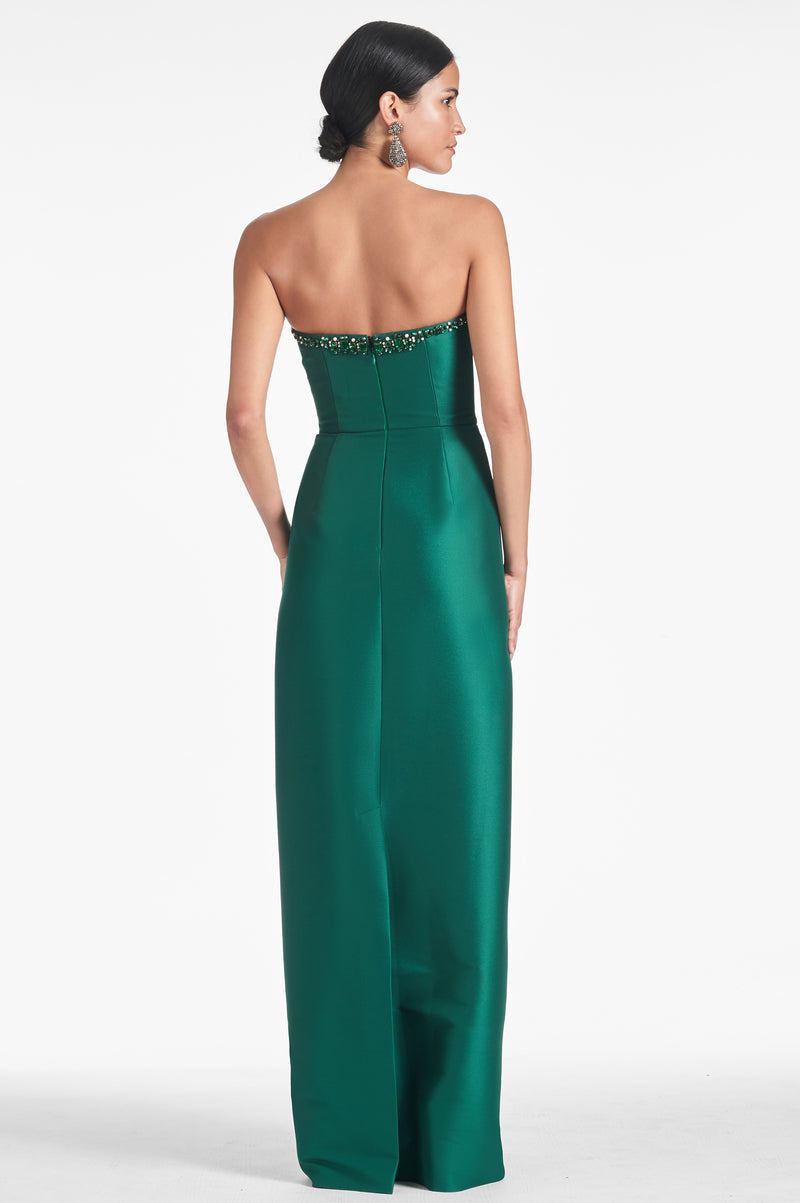 Preston Gown - Emerald