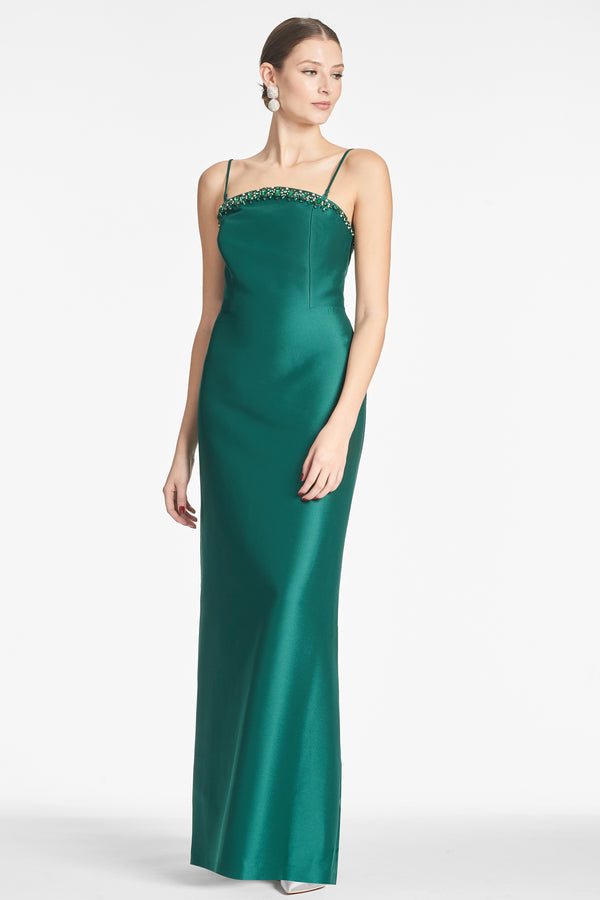 Preston Gown - Emerald