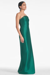 Preston Gown - Emerald