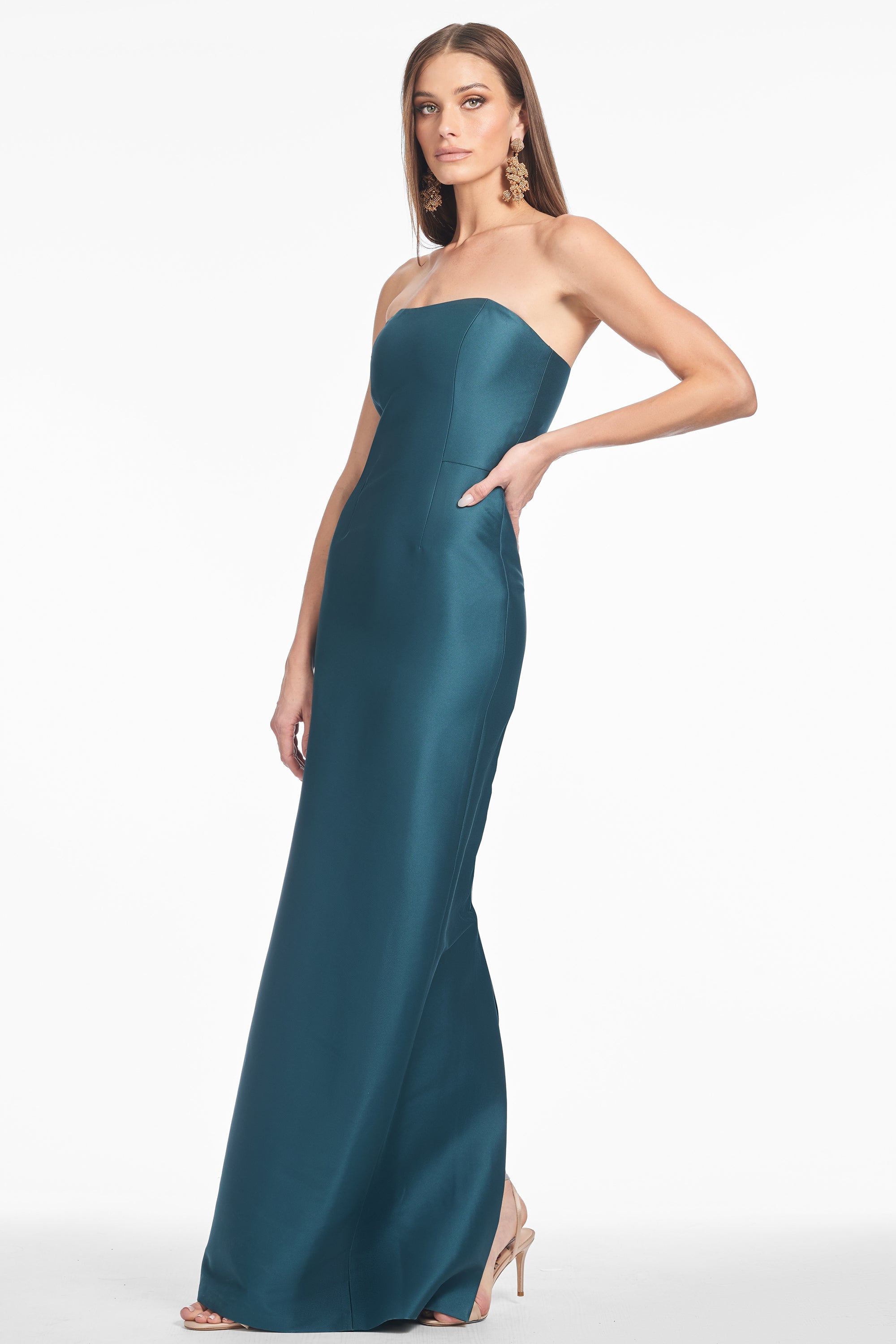 Marlena Gown - Tourmaline Green - Final Sale