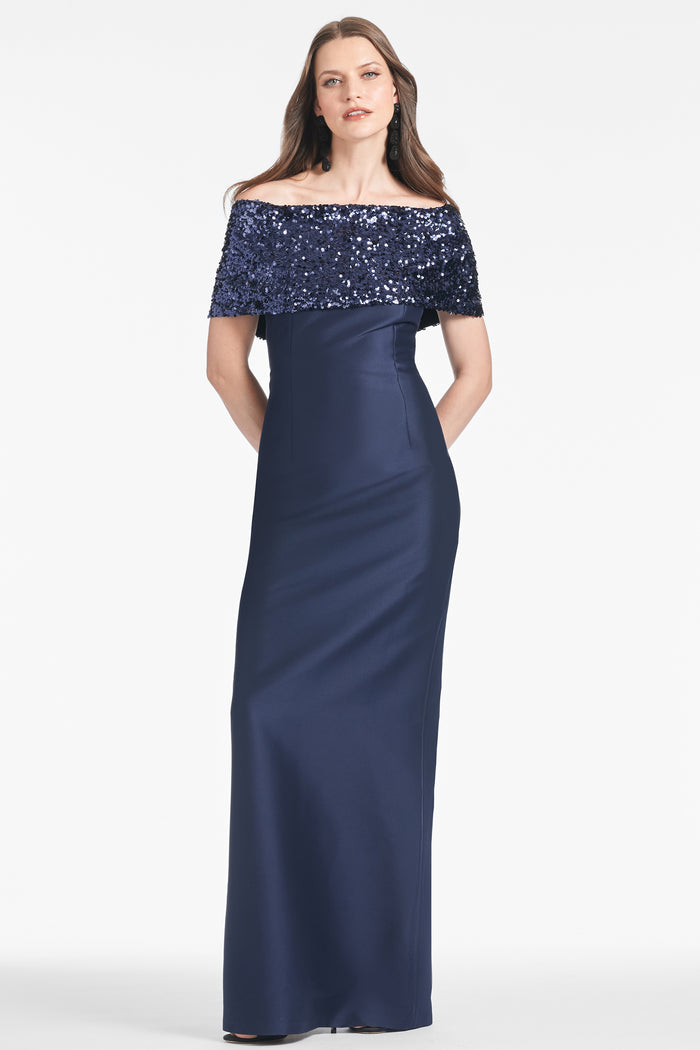 NIS-RZ149 BLUE &WHITE PRINT DRESS