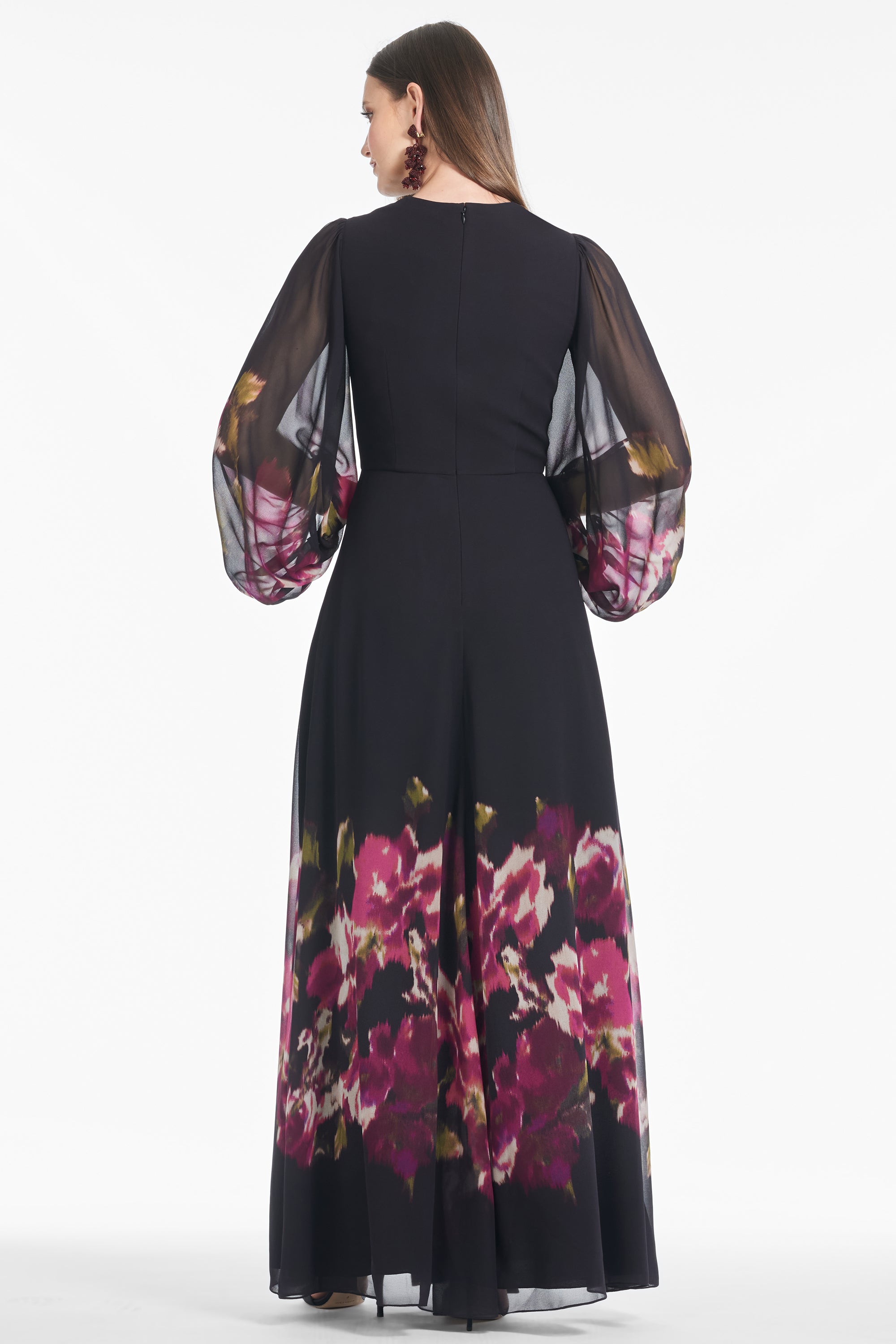 Jenny Gown - Malbec Blooms - Final Sale