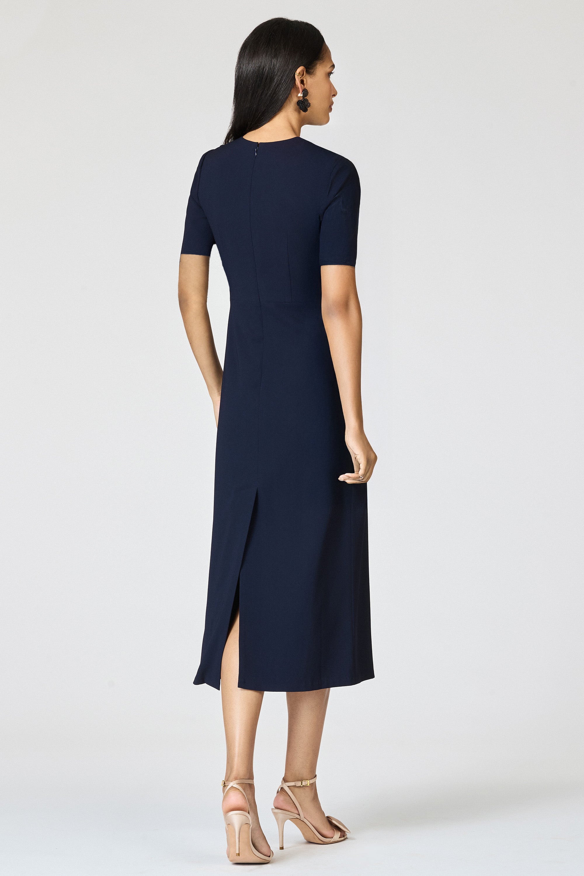 EMBELLISHED TAMARA DRESS - CRYSTAL FLORAL MIDNIGHT