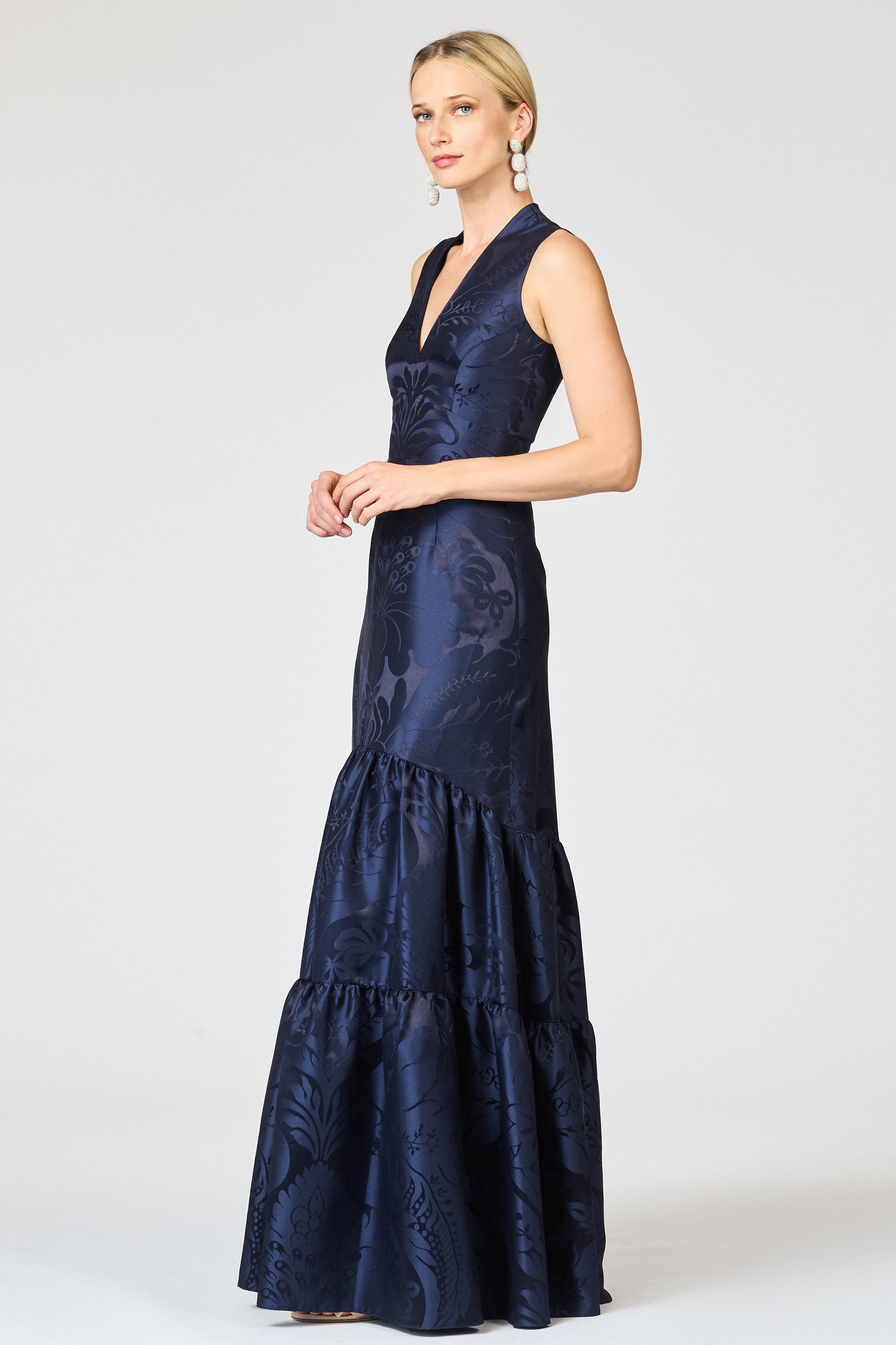 CELLA GOWN - DEEP OCEAN