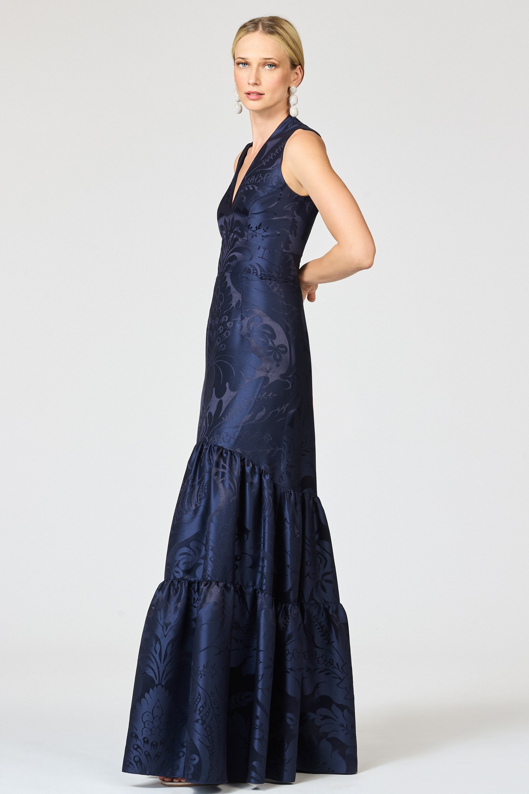 CELLA GOWN - DEEP OCEAN