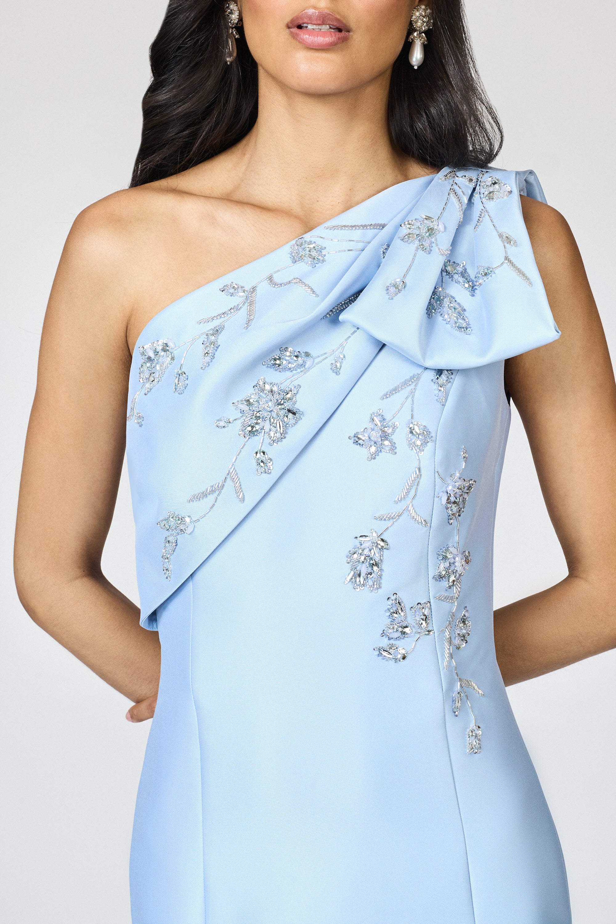 EMBELLISHED OLIVIA GOWN - GLACIAL BLUE